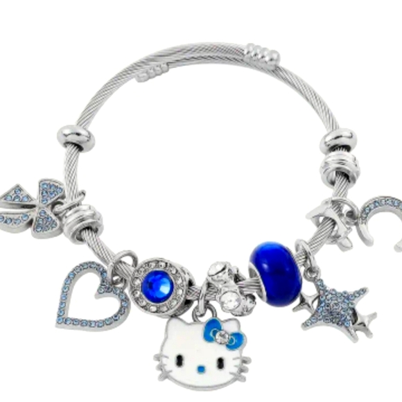 "Pandora Style" Hello Kitty Charm Bracelet NEW Authentic Sanrio - Picture 2 of 4
